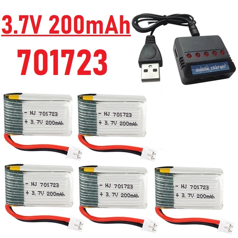 Batteria Lipo 3.7V 200mAh con  - Eachine Drone E010 recensione e prezzo